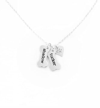 Personalized Dog Bone Necklace