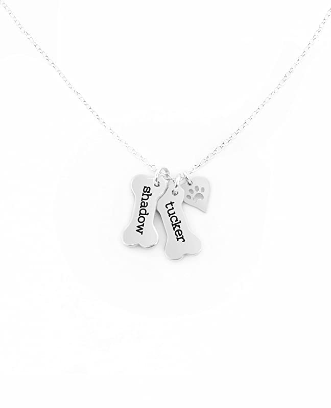 Personalized Dog Bone Necklace